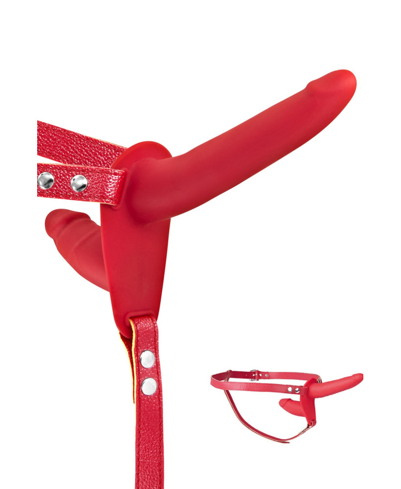 Double gode ceinture rouge 